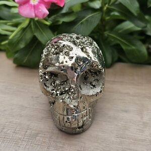 Pyrite Cryatal Skull Decor